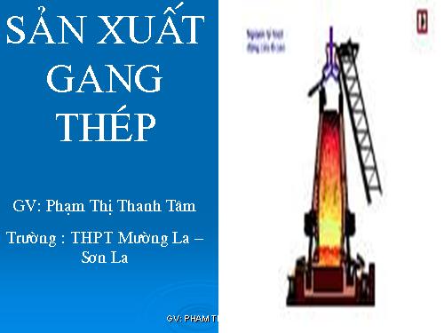 sản xuất gang thép