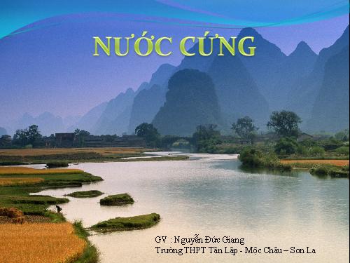 Bài 5: Nước cứng