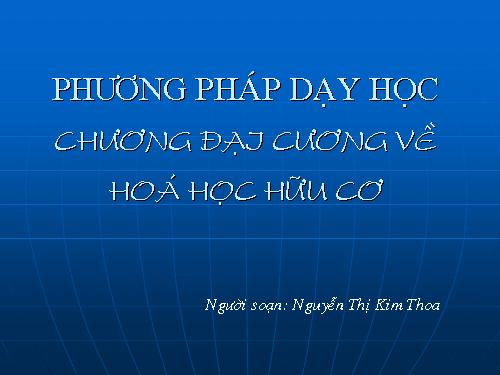 Đại cương về hóa hữu cơ