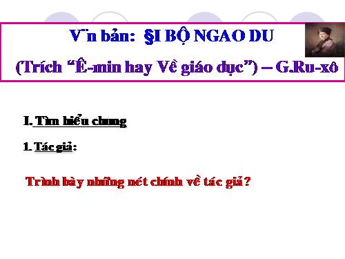 Bài 27. Đi bộ ngao du