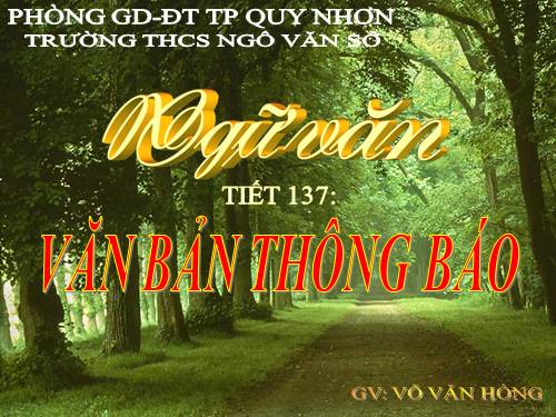 Bài 32. Văn bản thông báo