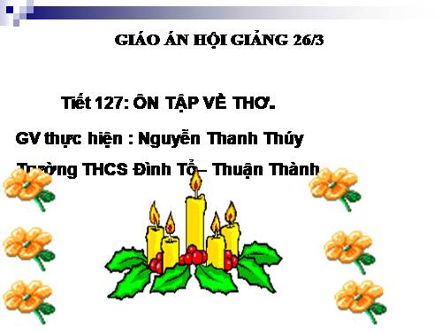 Bài 25. Ôn tập về thơ