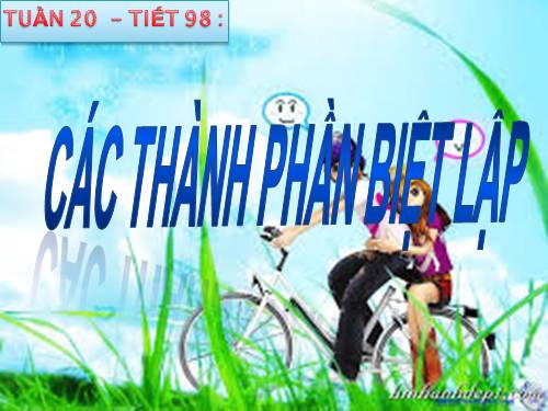 Bài 19. Các thành phần biệt lập