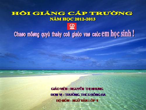 Bài 13. Đối thoại, độc thoại và độc thoại nội tâm trong văn bản tự sự