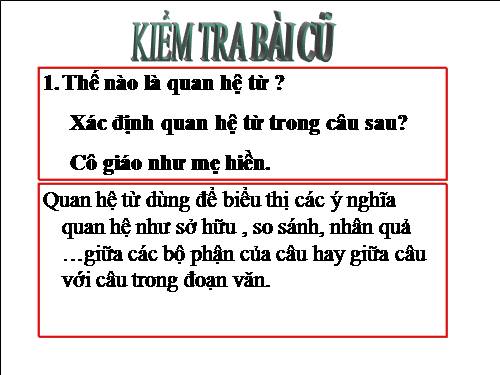 Bài 8. Chữa lỗi về quan hệ từ