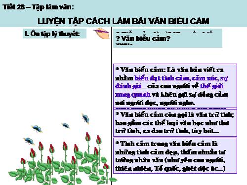 Bài 7. Luyện tập cách làm văn bản biểu cảm