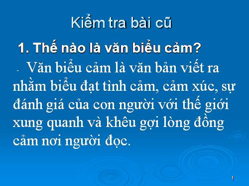 Bài 6. Đặc điểm của văn bản biểu cảm