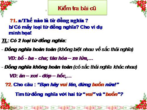 Bài 10. Từ trái nghĩa