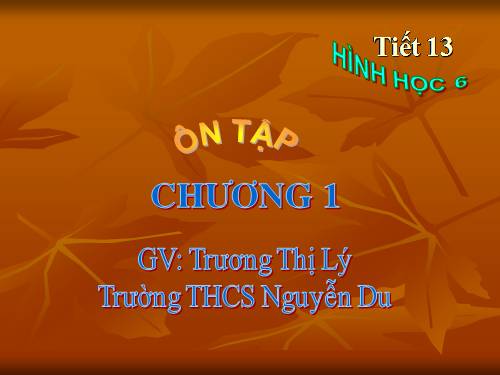 Ôn tập Chương I. Đoạn thẳng