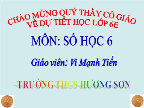 Chương I. §15. Phân tích một số ra thừa số nguyên tố