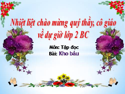 Tuần 28. Kho báu