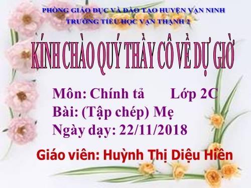 Tuần 12. Mẹ