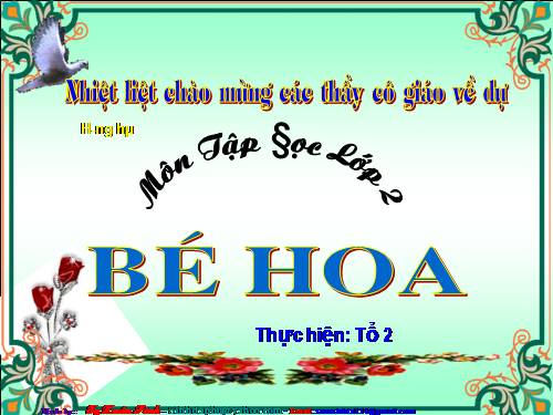 Tuần 15. Bé Hoa