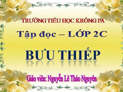 Tuần 10. Bưu thiếp