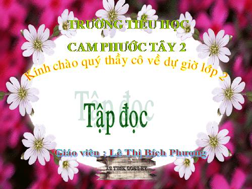 Tuần 15. Bé Hoa