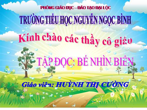 Tuần 25. Bé nhìn biển