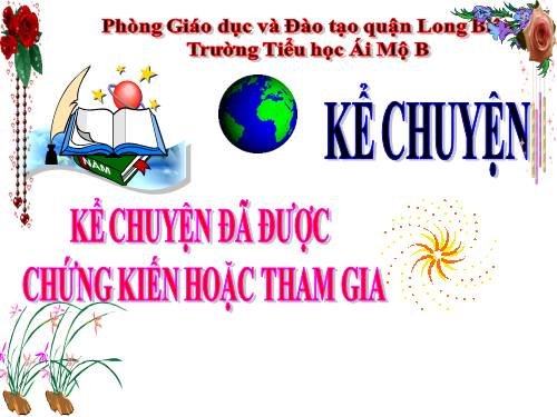 Tuần 31. Kể chuyện được chứng kiến hoặc tham gia (về một cuộc du lịch hay cắm trại)