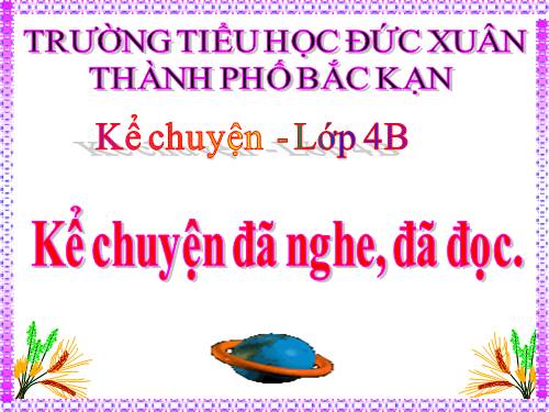 Tuần 30. Kể chuyện đã nghe, đã đọc (về du lịch hay thám hiểm)