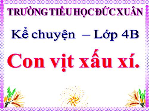 Tuần 22. Con vịt xấu xí