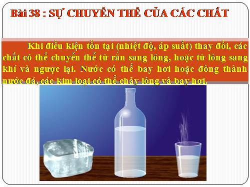 Bài 38. Sự chuyển thể của các chất