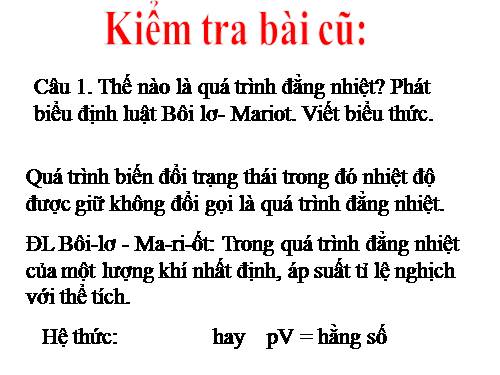 Bài 31. Phương trình trạng thái của khí lí tưởng