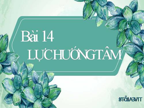 Bài 14. Lực hướng tâm