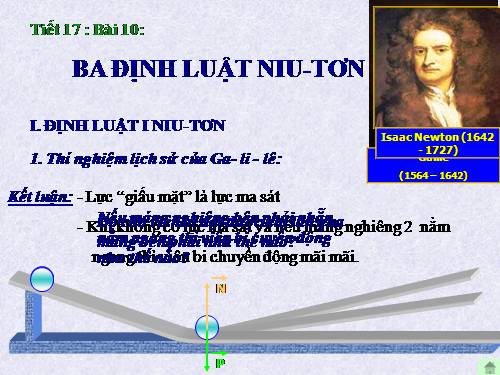 Bài 10. Ba định luật Niu-tơn