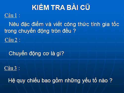 Bài 6. Tính tương đối của chuyển động. Công thức cộng vận tốc