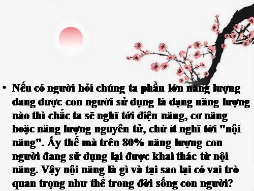 Bài 32. Nội năng và sự biến thiên nội năng