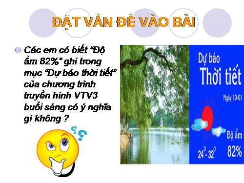 Bài 39. Độ ẩm của không khí