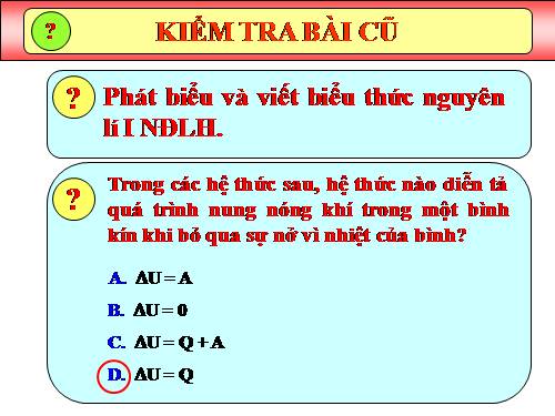 Bài 33. Các nguyên lí của nhiệt động lực học