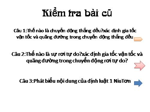 Bài 15. Bài toán về chuyển động hướng ngang