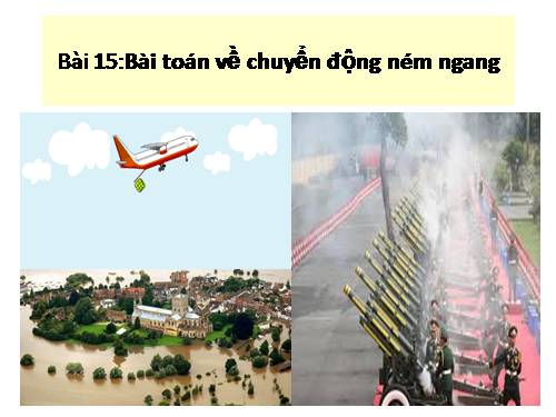 Bài 15. Bài toán về chuyển động hướng ngang