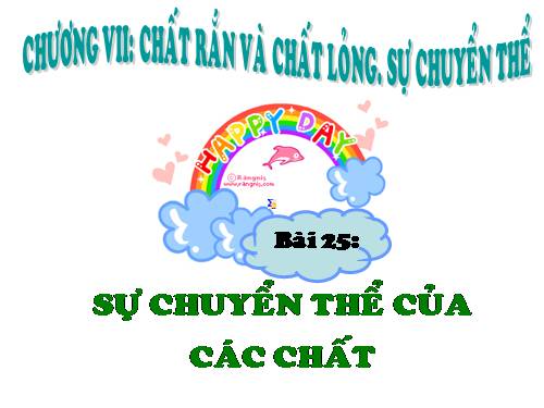 Bài 38. Sự chuyển thể của các chất