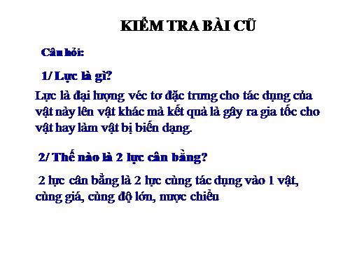 Bài 10. Ba định luật Niu-tơn