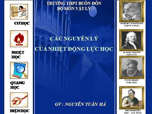 Bài 33. Các nguyên lí của nhiệt động lực học