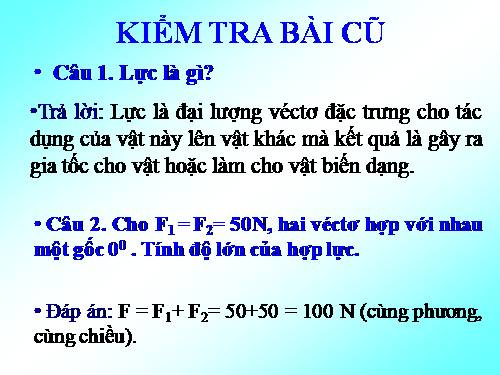 Bài 10. Ba định luật Niu-tơn