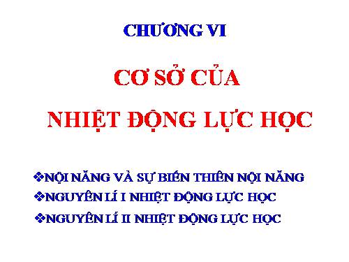 Bài 32. Nội năng và sự biến thiên nội năng