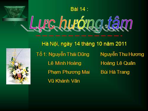 Bài 14. Lực hướng tâm