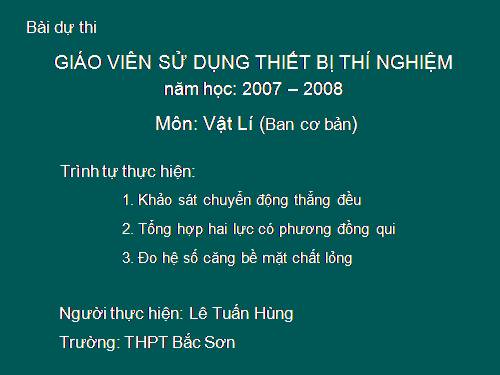 Bài 2. Chuyển động thẳng đều