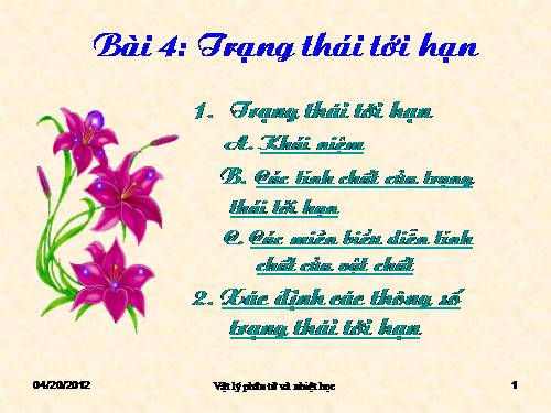 Bai 4: Trang thai toi han