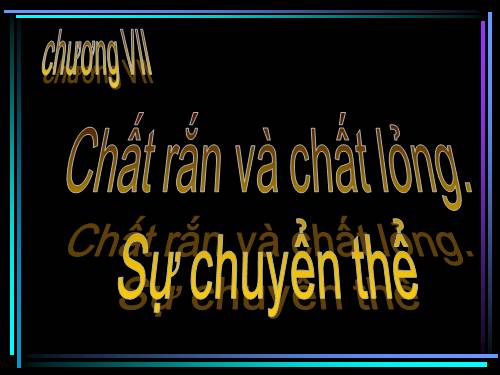 Bài 34. Chất rắn kết tinh. Chất rắn vô định hình