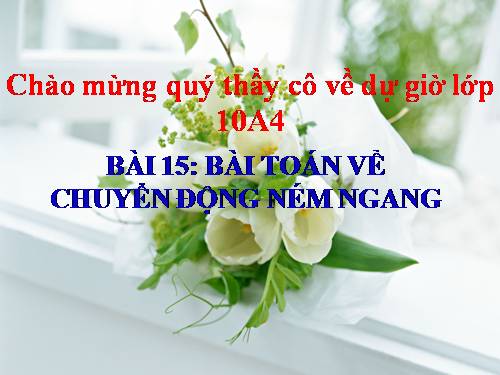 Bài 15. Bài toán về chuyển động hướng ngang