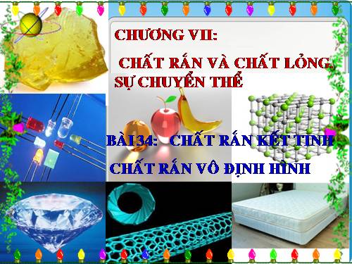 Bài 34. Chất rắn kết tinh. Chất rắn vô định hình