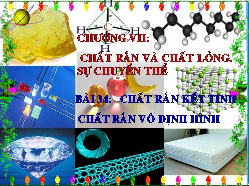 Bài 34. Chất rắn kết tinh. Chất rắn vô định hình