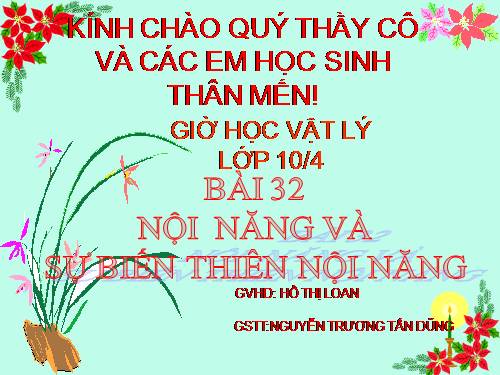 Bài 32. Nội năng và sự biến thiên nội năng