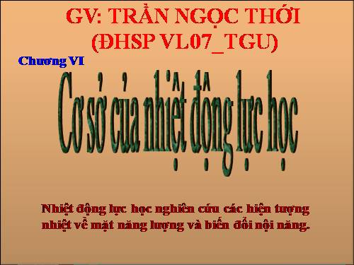 Bài 32. Nội năng và sự biến thiên nội năng