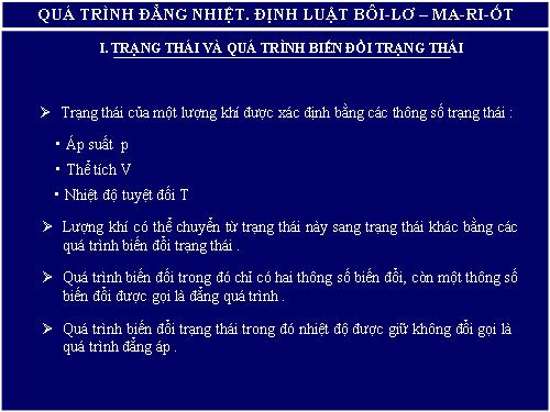 Bài 29. Quá trình đẳng nhiệt. Định luật Bôi-lơ - Ma-ri-ốt