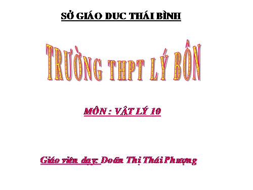 Bài 10. Ba định luật Niu-tơn