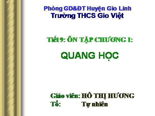 ON TAP CHUONG QUANG HOC... HOT